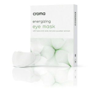Croma Energizing eye mask (8 masks/pack) with hyaluronic acid, kiwi and cucumber extract