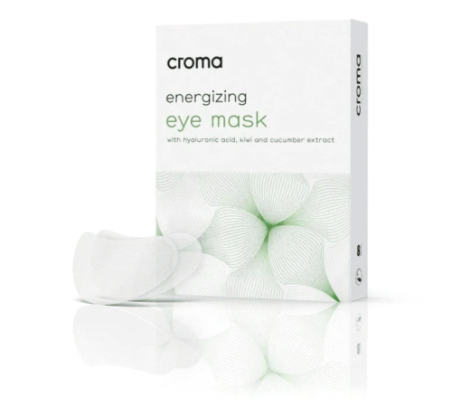 Croma Energizing eye mask (8 masks/pack) with hyaluronic acid, kiwi and cucumber extract