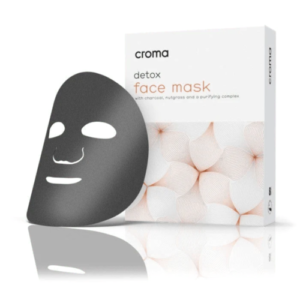 Croma Detox Face Mask (8 masks/pack) with charcoal, nutgrass and purifying complex